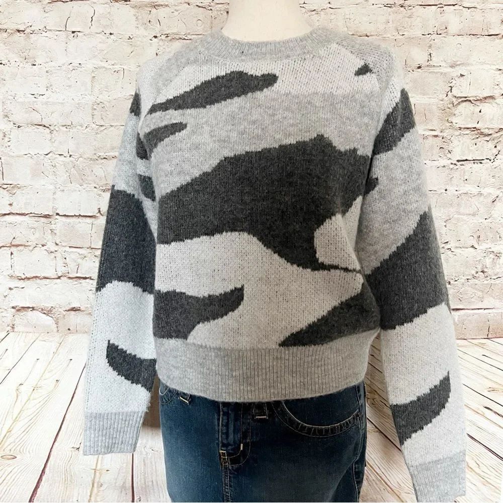 Kut from the Kloth camouflage sweater